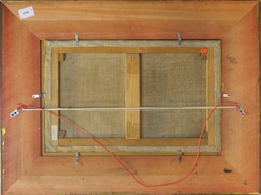 Черницкий А.. Натюрморт с яблоком, грушей, тыквой, сливами и виноградом 